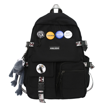 Унисекс найлонов рюкзак, 20–35 л вместимост, водоустойчив, уличен стил, за свободно време, презрамки с въздушна възглавница