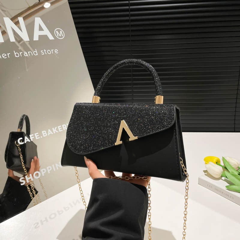 Τσάντα Crossbody, street fashion, PU, οριζόντιου τετράγωνου σχήματος, μαγνητικό κλείσιμο (Spring 2025)