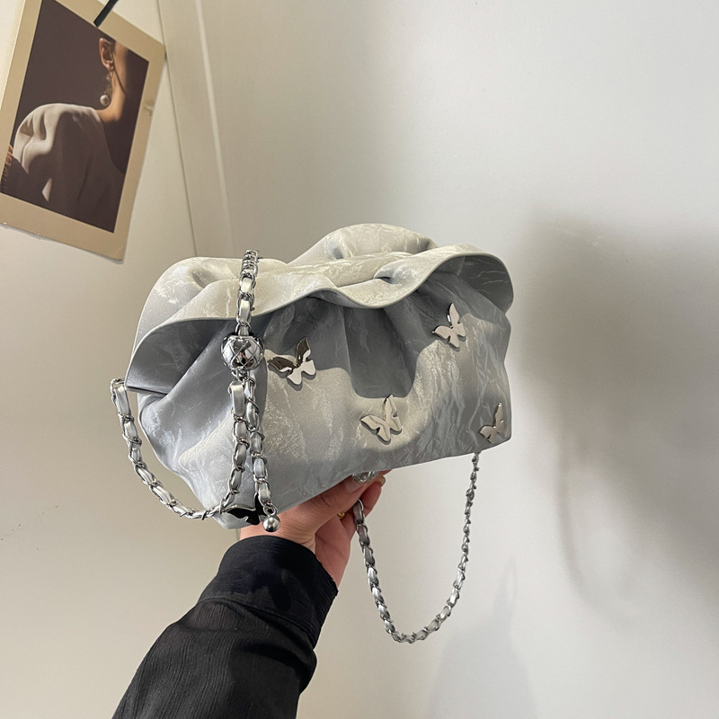 PU Cloud Pack torbica preko ramena s Velcro zatvaranjem, horizontalni kvadratni oblik, unutarnji ID džep