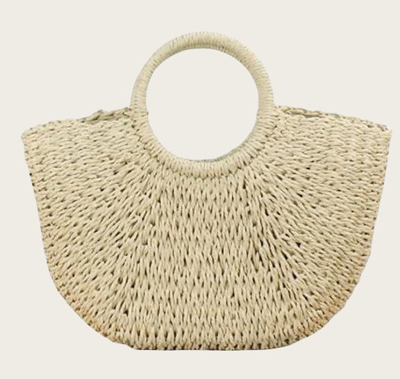 Τσάντα crossbody από ψάθα, στυλ δρόμου, χειροποίητη, κλείσιμο με κορδόνι, εσωτερική θήκη για κινητό