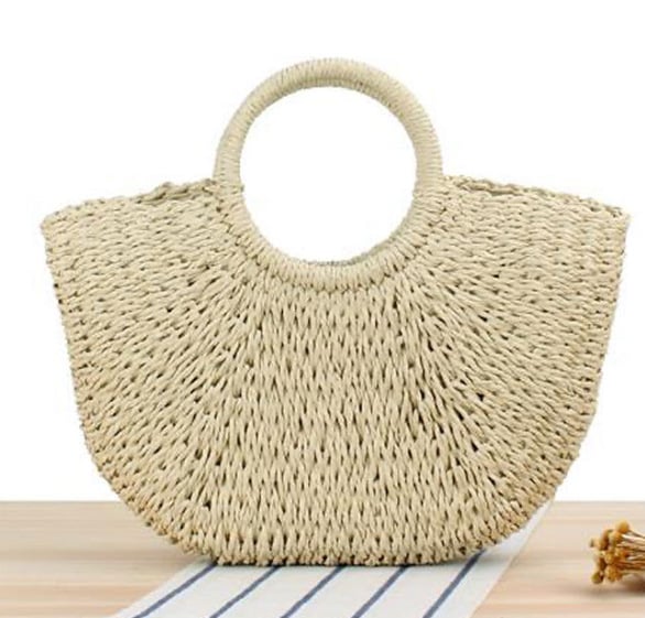 Τσάντα crossbody από ψάθα, στυλ δρόμου, χειροποίητη, κλείσιμο με κορδόνι, εσωτερική θήκη για κινητό