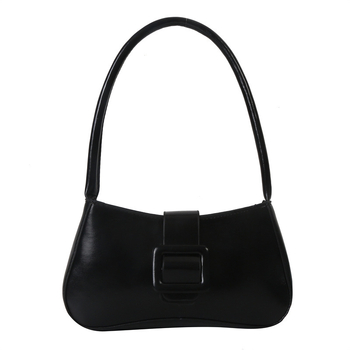 Τσαντάκι PU σε street style, μαγνητικό κούμπωμα, οριζόντιο τετράγωνο σχήμα, εσωτερική θήκη εγγράφων