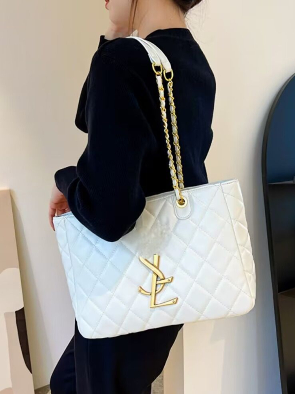 Γυναικεία PU tote τσάντα, στυλ Αστική Απλότητα, οριζόντια τετράγωνη μορφή, με φερμουάρ, πολυεστερική επένδυση (PU; Αστική Απλότητα; Οριζόντια τετράγωνη μορφή; Φερμουάρ; Πολυεστερική επένδυση)