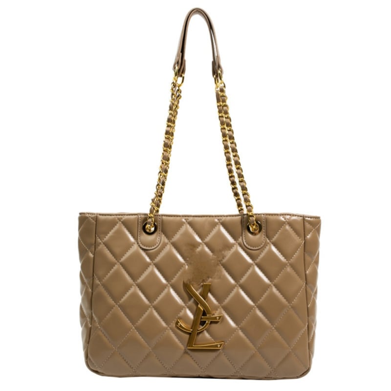 Γυναικεία PU tote τσάντα, στυλ Αστική Απλότητα, οριζόντια τετράγωνη μορφή, με φερμουάρ, πολυεστερική επένδυση (PU; Αστική Απλότητα; Οριζόντια τετράγωνη μορφή; Φερμουάρ; Πολυεστερική επένδυση)