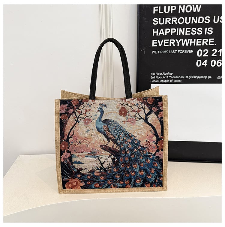 Yunduoer λινή τριδιάστατη τσάντα tote με μαγνητικό κλείσιμο, θήκη με φερμουάρ και επένδυση πολυεστέρα για καθημερινή εργασία και μετακινήσεις