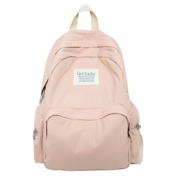 Női iskolai hátizsák, városi minimalist stílus, nylon anyag, kapacitás 20–35L, görbült vállpántok, poliészter bélés