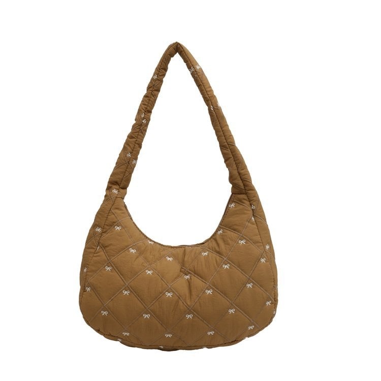 Τσάντα crossbody από πολυεστέρα με φερμουάρ, σχέδιο cloud, οριζόντιο τετράγωνο σχήμα, καπάκι, επένδυση από νάιλον, εσωτερική θήκη για κινητό, μόνο ένας ιμάντας, καθημερινή χρήση