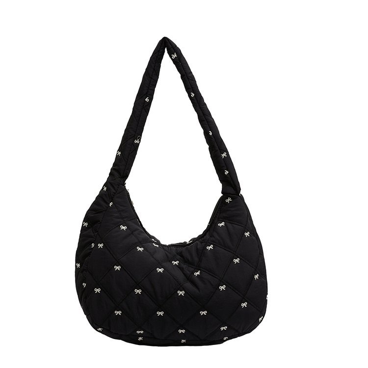 Τσάντα crossbody από πολυεστέρα με φερμουάρ, σχέδιο cloud, οριζόντιο τετράγωνο σχήμα, καπάκι, επένδυση από νάιλον, εσωτερική θήκη για κινητό, μόνο ένας ιμάντας, καθημερινή χρήση