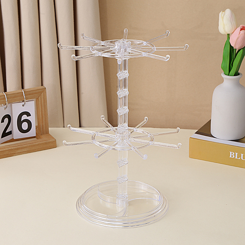 Разглобяема двупластова витрина за бижута в Nordic стил, пластмасова, инжекционно формована.