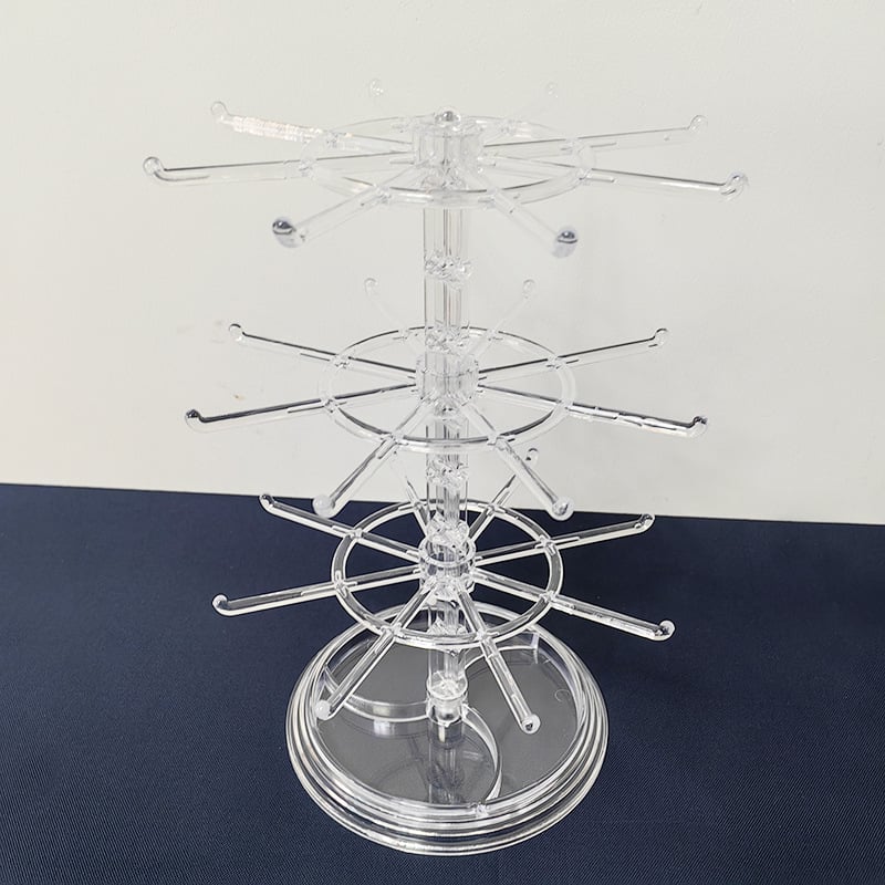 Разглобяема двупластова витрина за бижута в Nordic стил, пластмасова, инжекционно формована.