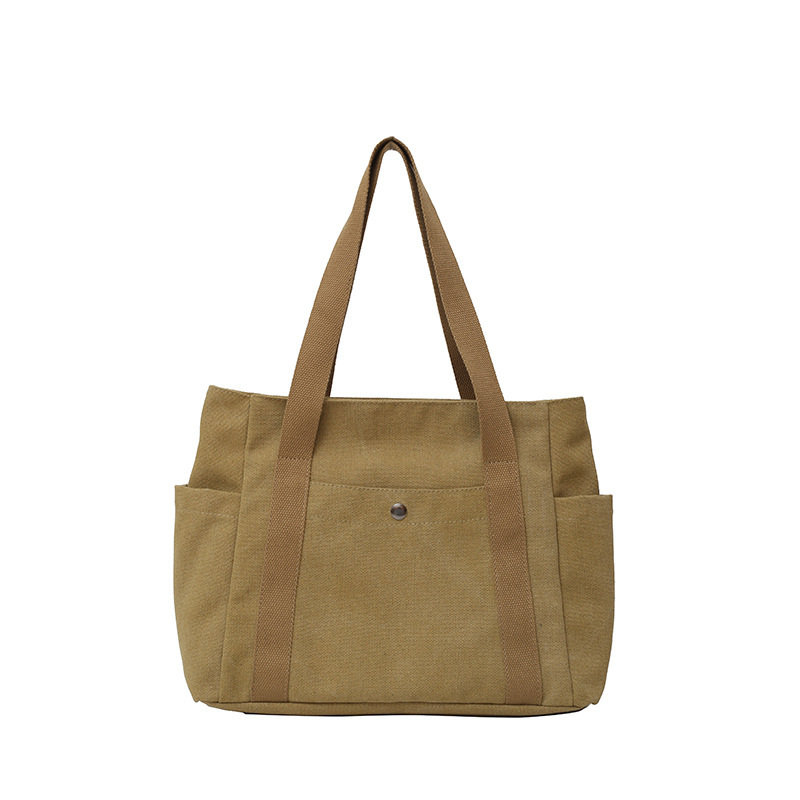 Platnena tote torba, moderni korejski stil s umjetničkim duhom, velika kapaciteta, svakodnevna upotreba