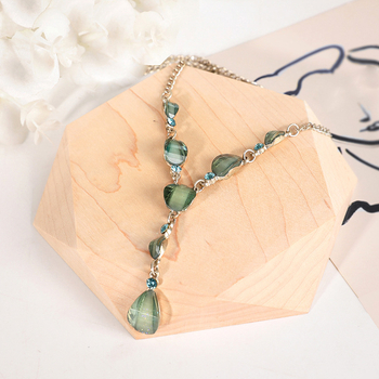 Дървен дисплей за бижута от масивно дърво, ръчна изработка, стил висока класа, едноетажен