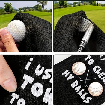 Golf sportski ručnik - mikrovlakno, uzorak ananas waffle, tiskano logo, prilagodljiv, upijanje 0–5 s
