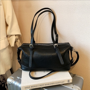 Enchino Sieviešu Boston soma, pilsētas vienkāršība, PU materiāls, horizontāla kvadrātveida forma, rāvējslēdzējs, rudens 2025