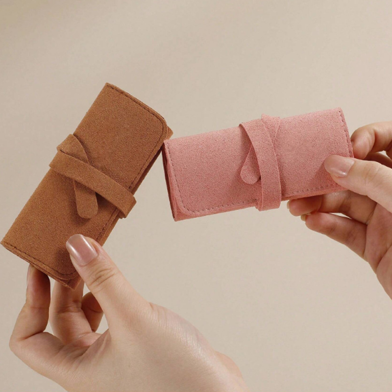 Корейски стил чанта за съхранение на бижута – микрофибър, мека конструкция, модел S-20240910, категория: чанта за бижута