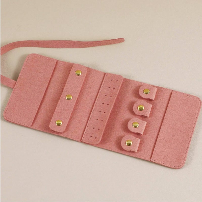 Корейски стил чанта за съхранение на бижута – микрофибър, мека конструкция, модел S-20240910, категория: чанта за бижута