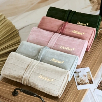 Чанта за бижута Hoshino Leather Goods, модел 20250311gb, материал Swan Long, стил: ръчна чанта, модерен минималистичен