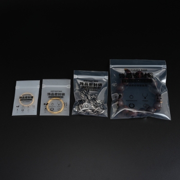 Πλαστική τσάντα συσκευασίας κοσμημάτων με διαφανές/αμυδρό φινίρισμα — εσωτερική συσκευασία, κατάλληλη για σκουλαρίκια και κολιέ