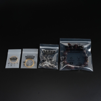 Πλαστική τσάντα συσκευασίας κοσμημάτων με διαφανές/αμυδρό φινίρισμα — εσωτερική συσκευασία, κατάλληλη για σκουλαρίκια και κολιέ