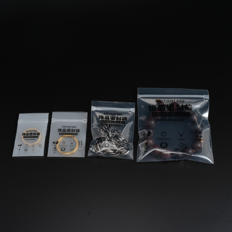 Πλαστική τσάντα συσκευασίας κοσμημάτων με διαφανές/αμυδρό φινίρισμα — εσωτερική συσκευασία, κατάλληλη για σκουλαρίκια και κολιέ