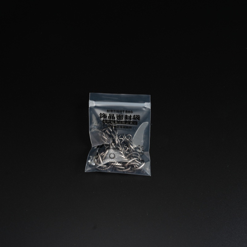 Πλαστική τσάντα συσκευασίας κοσμημάτων με διαφανές/αμυδρό φινίρισμα — εσωτερική συσκευασία, κατάλληλη για σκουλαρίκια και κολιέ