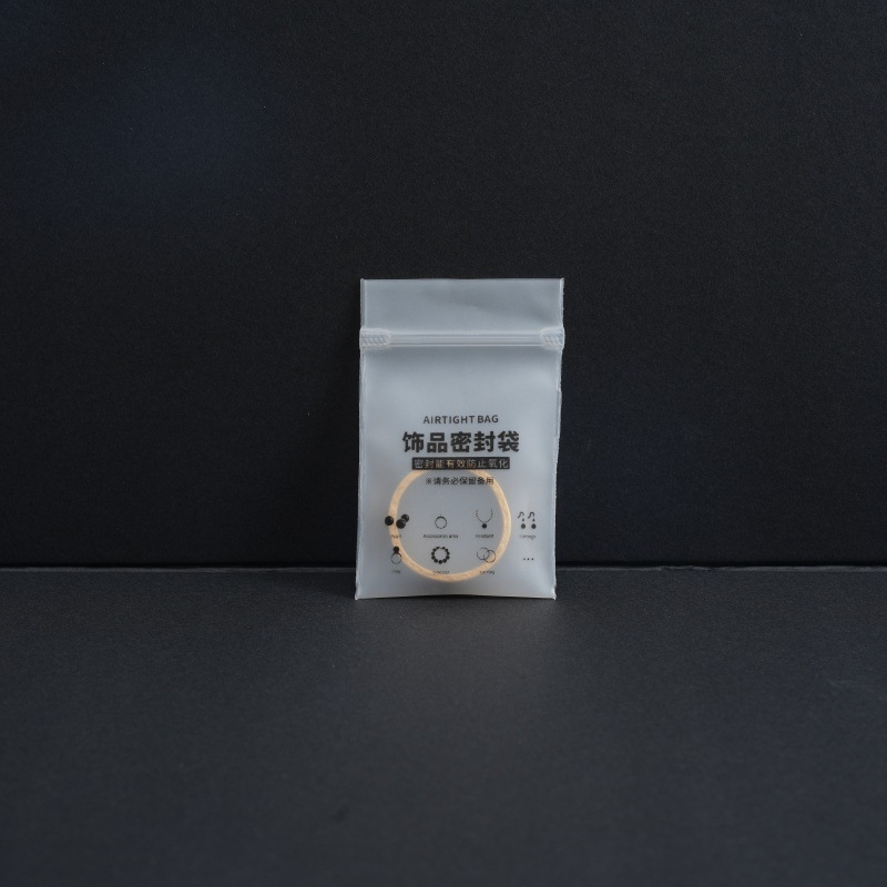 Πλαστική τσάντα συσκευασίας κοσμημάτων με διαφανές/αμυδρό φινίρισμα — εσωτερική συσκευασία, κατάλληλη για σκουλαρίκια και κολιέ