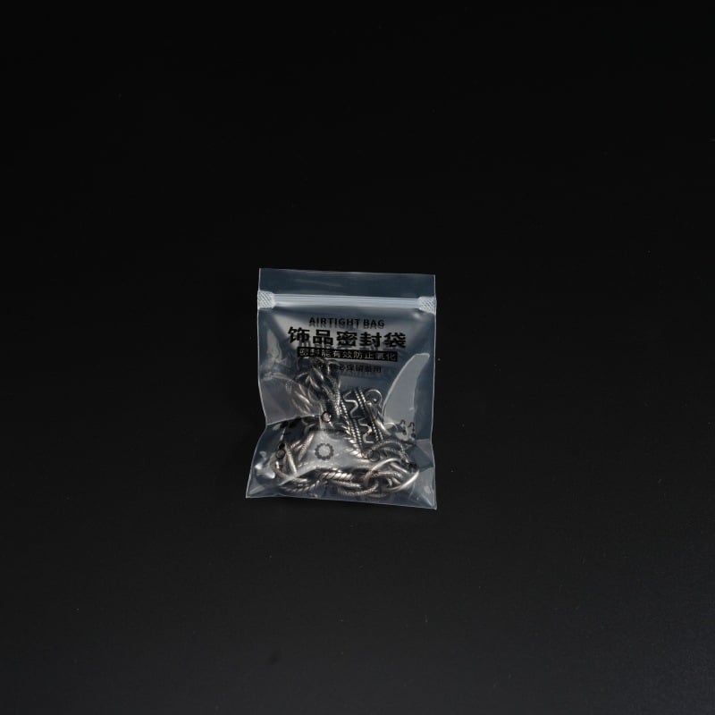 Πλαστική τσάντα συσκευασίας κοσμημάτων με διαφανές/αμυδρό φινίρισμα — εσωτερική συσκευασία, κατάλληλη για σκουλαρίκια και κολιέ