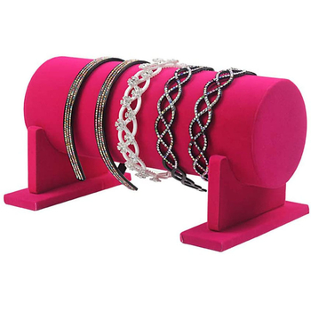 Ékszertartó polc flanel burkolattal, kézzel készített, egylépcsős kiállítás, elegáns stílus