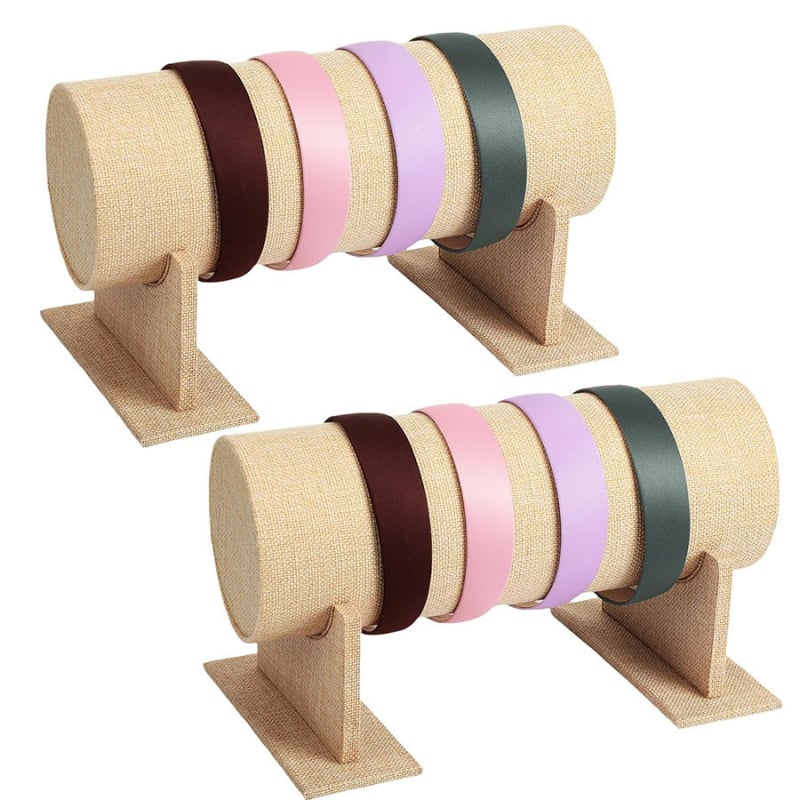 Ékszertartó polc flanel burkolattal, kézzel készített, egylépcsős kiállítás, elegáns stílus