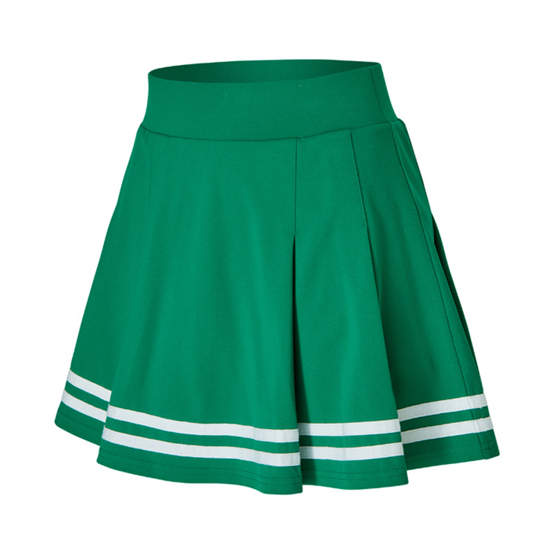 Sieviešu svītrainā ātri žūstošā plissētā skort ar iekšējām šortēm – pieaugušas sievietes; 75% neilons, 25% spandekss; piemērots skrējiens, golfs, teniss un badmintonam; vasara, pavasaris un rudens