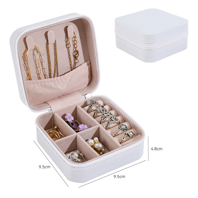 Kutija za nakit, PU koža, tvrdi kućište, korejski stil, jedinstven uzorak, standardne specifikacije