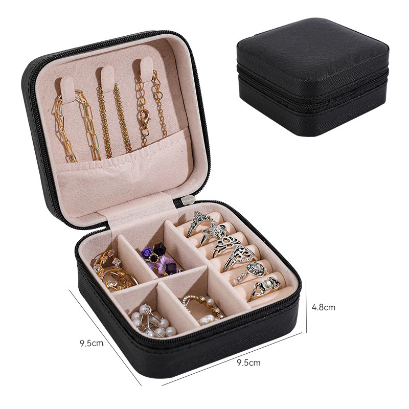 Kutija za nakit, PU koža, tvrdi kućište, korejski stil, jedinstven uzorak, standardne specifikacije