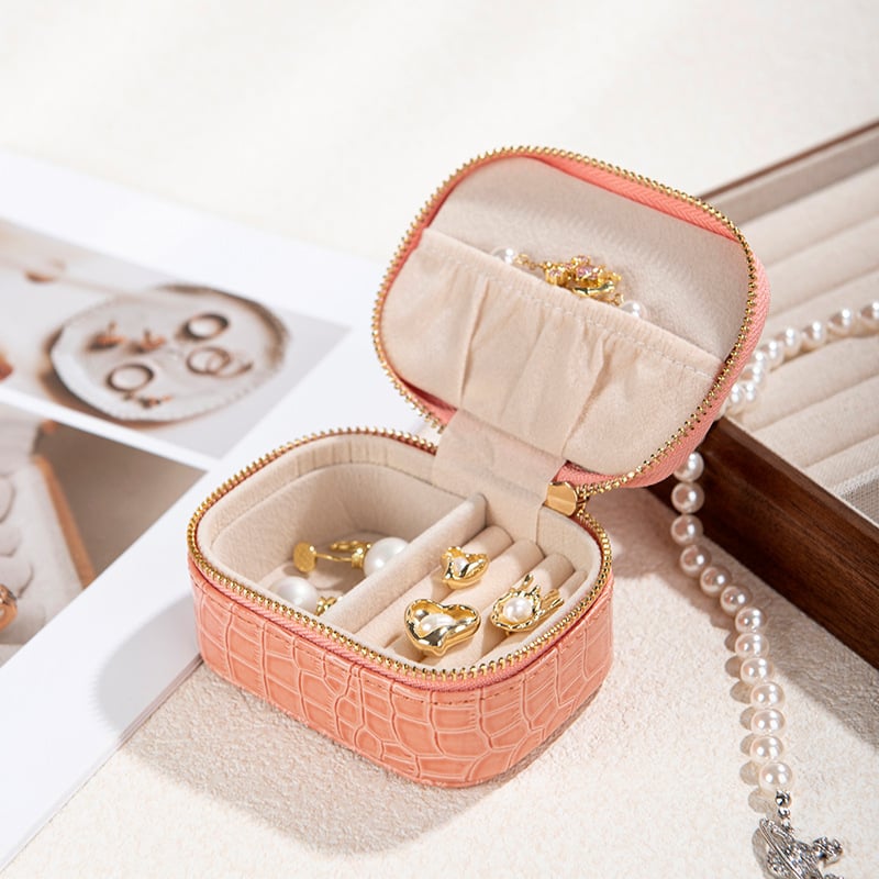 Кутия за бижута JY-0012, Cortex материал, Leisure стил, едноцветен дизайн