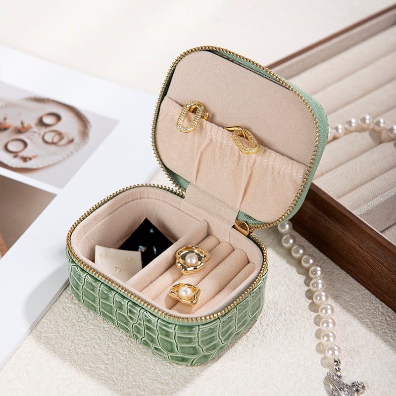 Кутия за бижута JY-0012, Cortex материал, Leisure стил, едноцветен дизайн