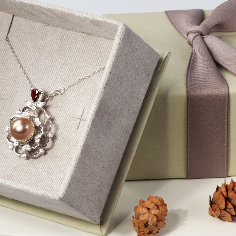 Milan кутия за бижута за обици – малка платнена кутия с прозрачно матирана PVC чанта