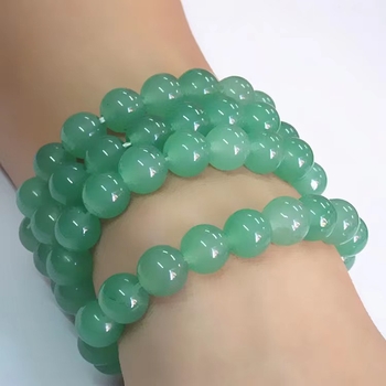 Nefrit narukvica, unisex, nacionalni stil, okrugle perle, porijeklo Yiwu, mogućnost prilagođavanja