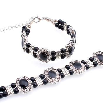 Dianqia jewelry Brățară din aliaj – placare electro, design geometric unisex, cu încrustații din pietre artificiale (B0204)