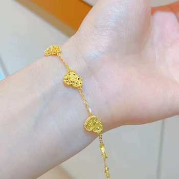 Brățară | Cupru placat cu aur | Finisare Seiko | Today's Spirit Jewelry | Brățară pentru femei OL | Primăvara 2024