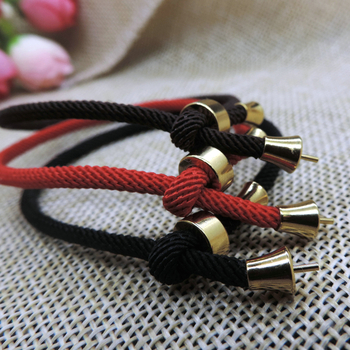 Brățară unisex din cupru, electroplatinată, în formă de U, cu logo imprimat