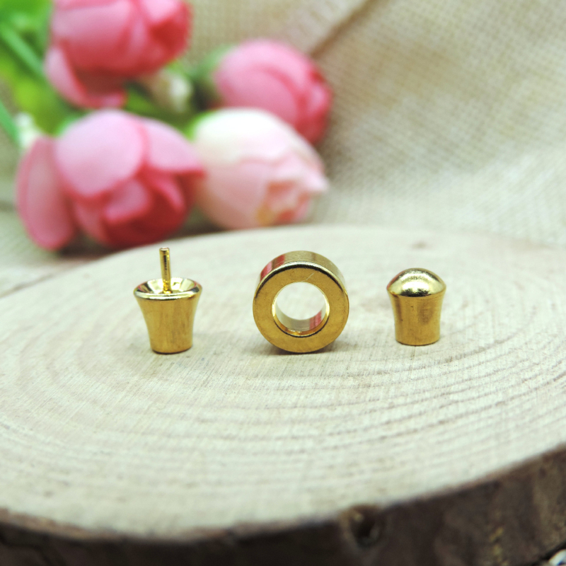 Brățară unisex din cupru, electroplatinată, în formă de U, cu logo imprimat