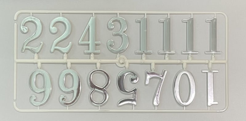 DIY табела за цифри за стенен часовник с арабско позлатяване – лепящ аксесоар, ново (арабско позлатяване, DIY аксесоар, лепящо, ново)