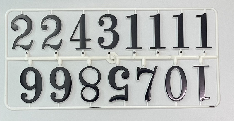 DIY табела за цифри за стенен часовник с арабско позлатяване – лепящ аксесоар, ново (арабско позлатяване, DIY аксесоар, лепящо, ново)