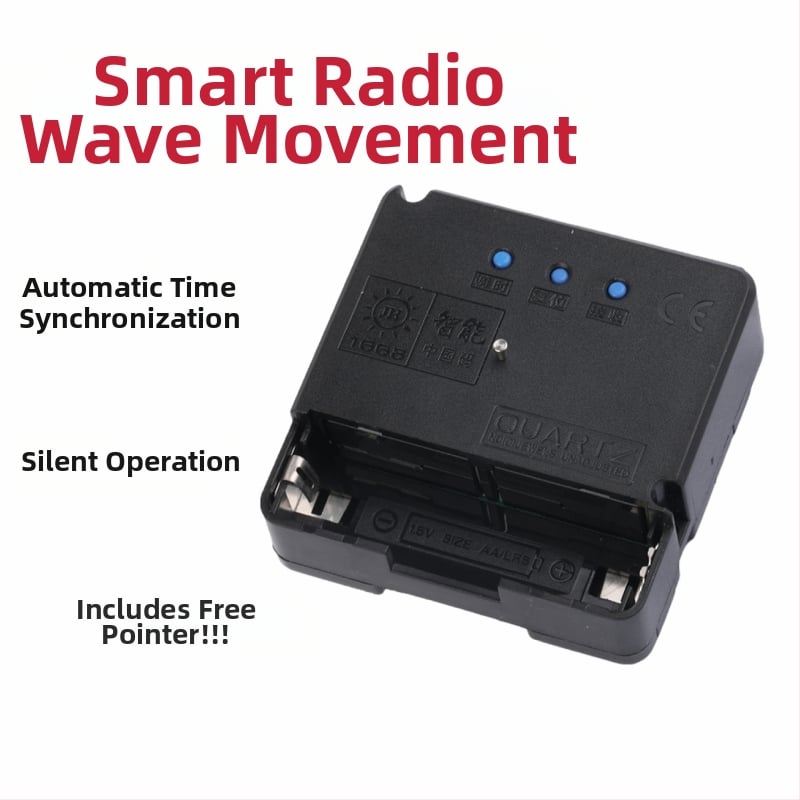 Кварцов часовников механизъм с радиочестотен сигнал, автоматично настройване на времето, безшумен, за дневна стая