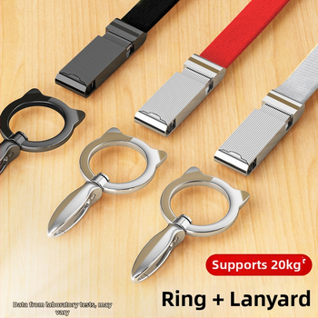 Mobilo tālruņa lanyards - YAGEEN, Universāls stils, Personalizācija pieejama, Logotipa drukāšana iespējama, Metāla sprādze