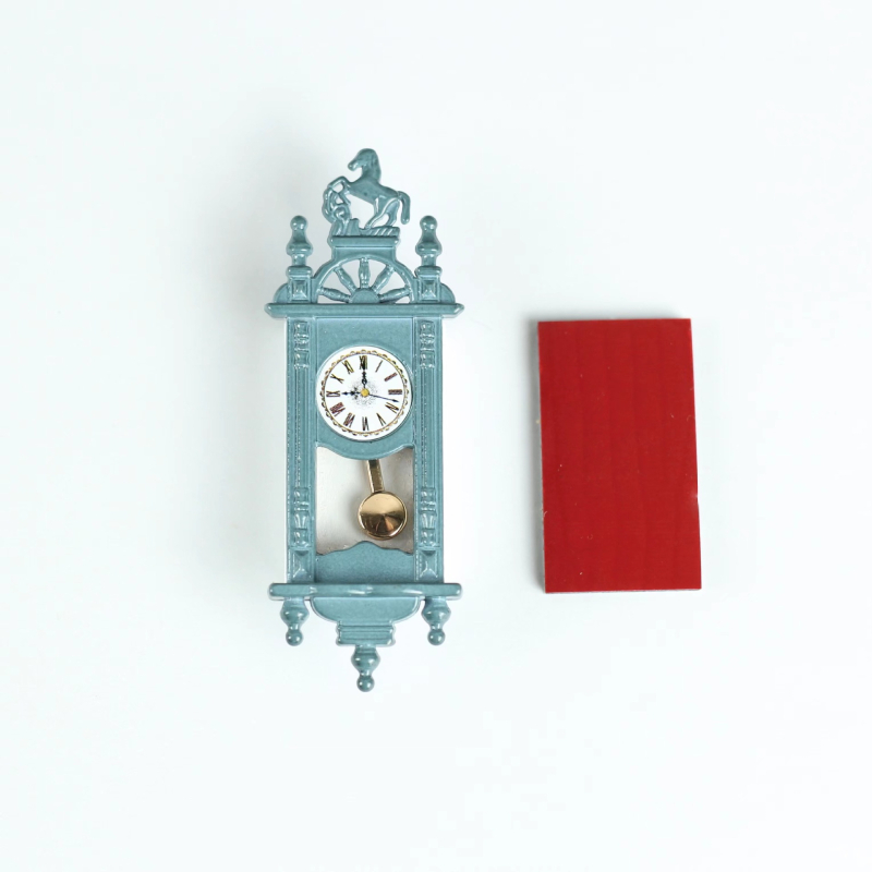 Миниатюрни аксесоари за куклена къща – метален висящ часовник в стил Рим, мащаб 1:12, за възраст 15–35 години, OPP опаковка