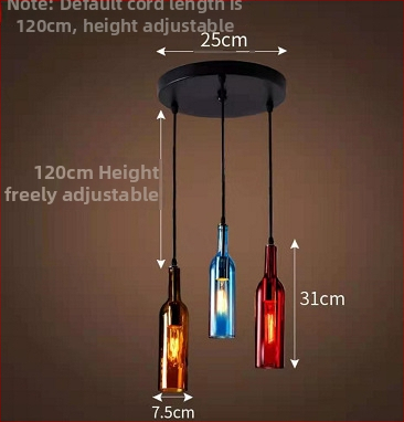 Stikla griestu lustra, LED gaismas avots, E27, 220V, 1 gaismas avots