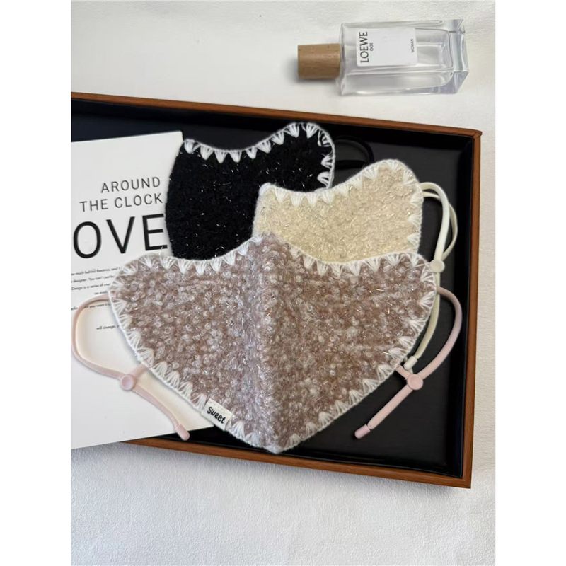 Μάσκα προσώπου για τον χειμώνα, unisex, με στερέωση στο αυτί, πολυεστέρας-βαμβάκι, προστασία από τη σκόνη