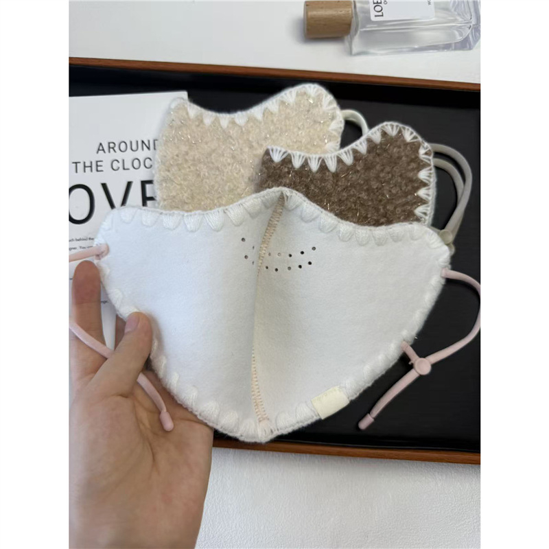 Μάσκα προσώπου για τον χειμώνα, unisex, με στερέωση στο αυτί, πολυεστέρας-βαμβάκι, προστασία από τη σκόνη