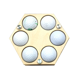 Drveni golf-stalak s šesterokutnim uzorkom saća, borovo drvo, polu ručna i polu mehanička izrada