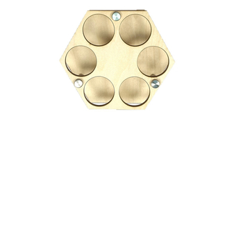 Drveni golf-stalak s šesterokutnim uzorkom saća, borovo drvo, polu ručna i polu mehanička izrada